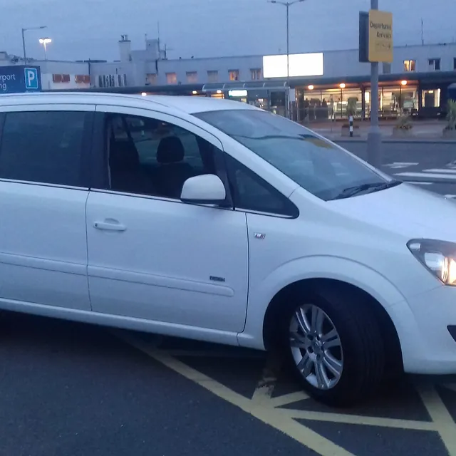 Our MPV at the airport for an airport transfer